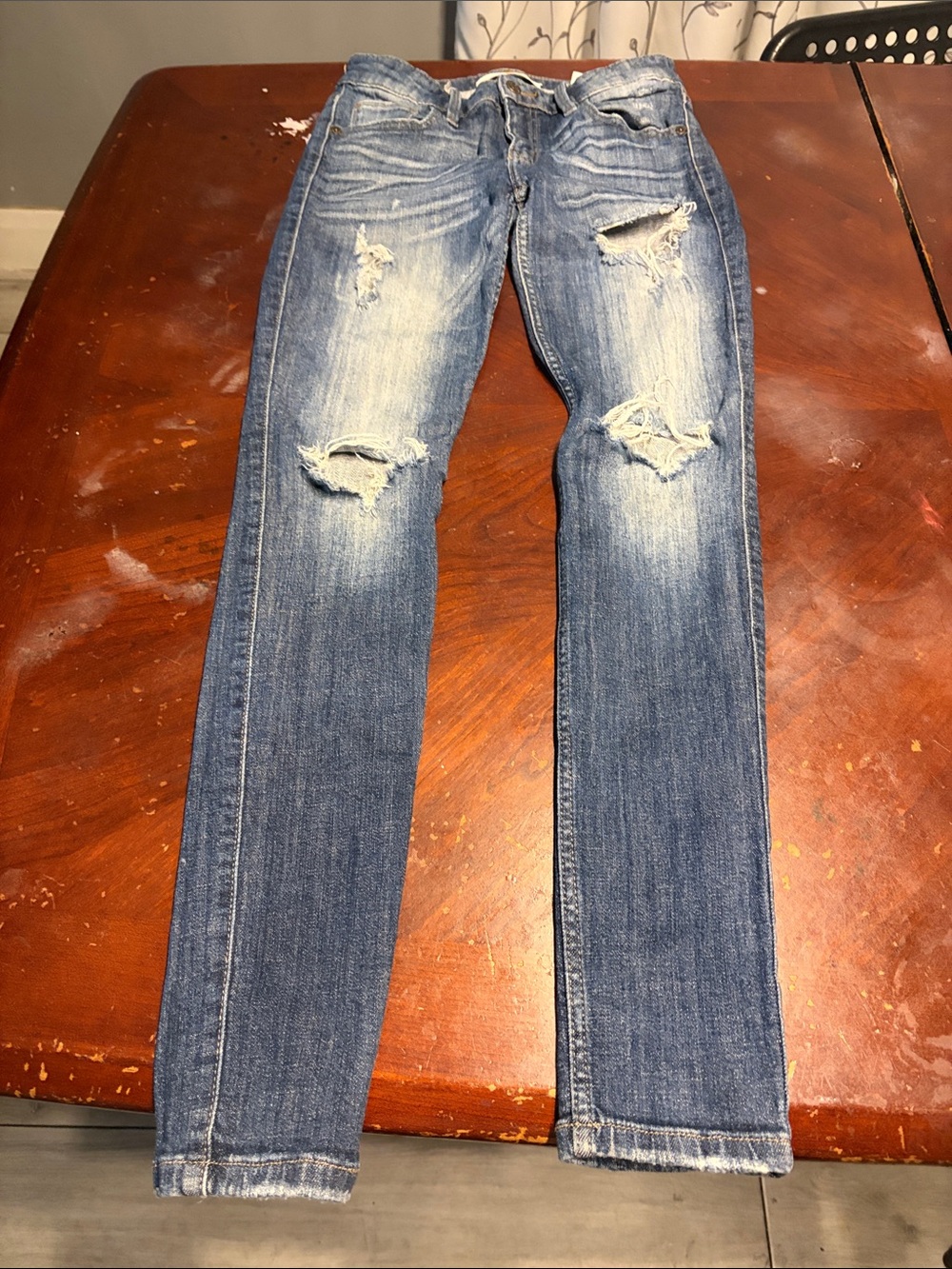 Men's Slim Ripped Blue Skinny Jeans